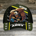 Custom Eagle U.S. Branches Veteran All Over Print Cap