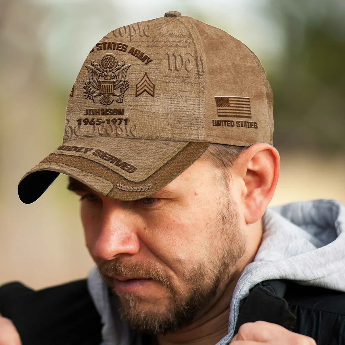 Custom U.S. Branches Military Classic Printed Cap