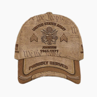 Custom U.S. Branches Military Classic Printed Cap