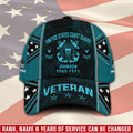 Custom U.S. Coast Guard Veteran Hat - Personalized Rank and Military-Style Ball Cap Printing