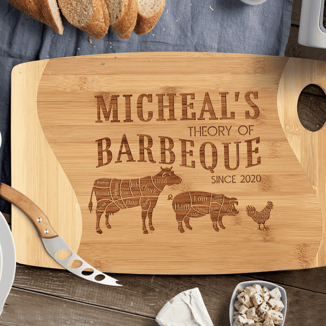 Customized Barbaque Bamboo Cutting Board