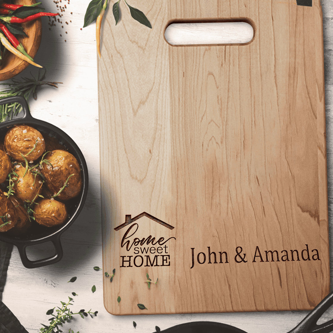 Cutting Board, Custom Name, Home Sweet, Gift For Couple, Housewarming Gift, Wedding Gifts, Backyard Steakhouse
