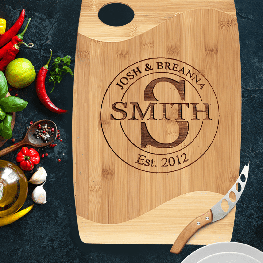 Personalized Cutting Board - Custom Cutting Board, Engraved Cutting Board, Wedding Gift, Housewarming Gift