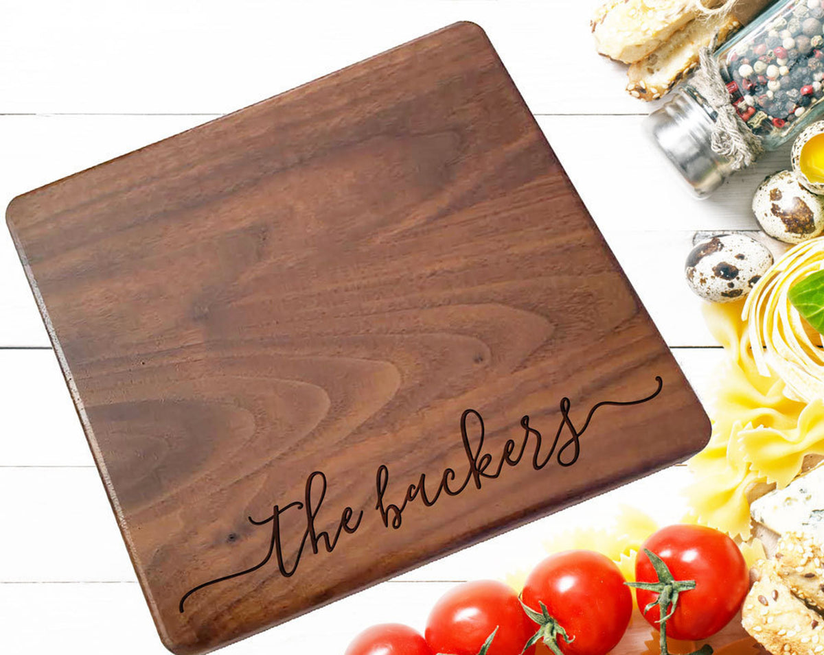 Cheese Board, Small Custom Cutting Board, Personalized Cutting Board ,Wedding Monogram, Kitchen Sign