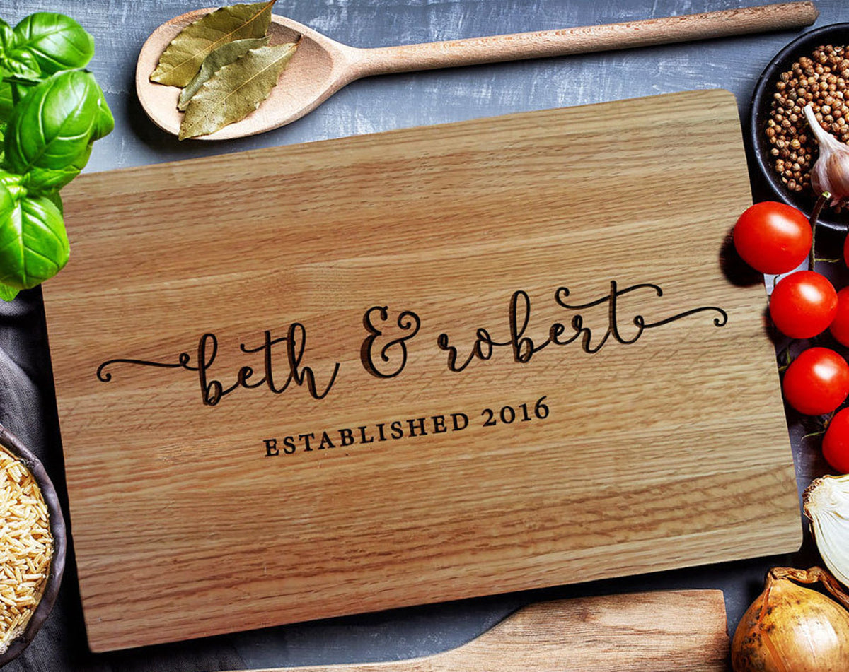 Personalized Cutting Board, Custom Cutting Board, Wedding Monogram , Housewarming Gift, Chopping Board, Cheese Board