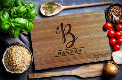 Personalized Cutting Board, Custom Cutting Board, Cheese Board, Chopping Board, Wedding Gift, Personalized Housewarming, Closing Gift