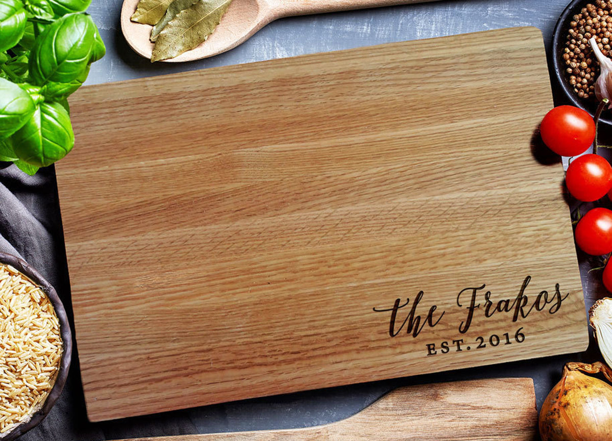 Personalized Cutting Board - Engraved Cutting Board, Custom Cutting Board, Wedding Gift, Housewarming Gift, Anniversary Gift, Engagement