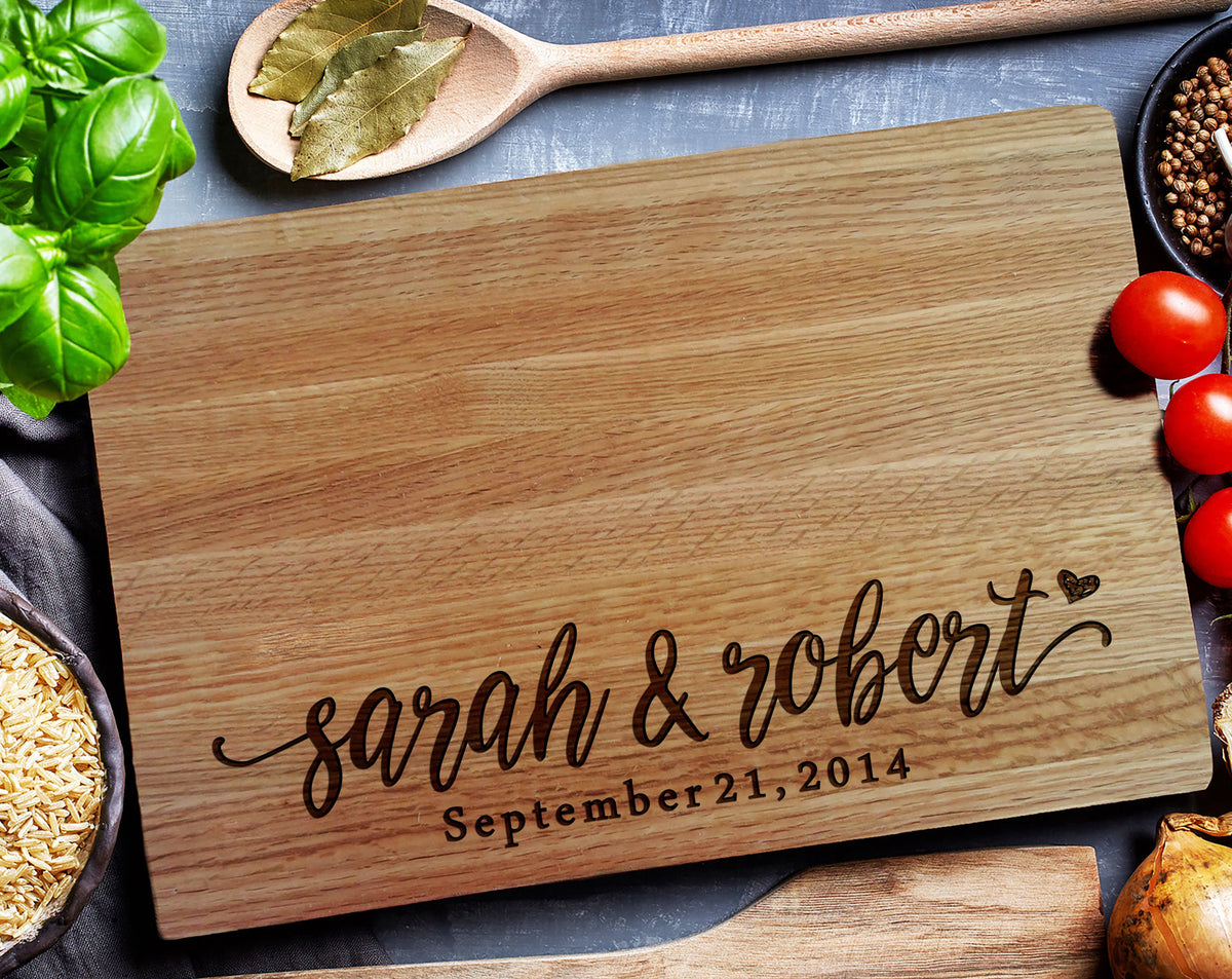Custom Cutting Board, Home & Living, Personalized Cutting Board, Wedding Monogram, Wedding Welcome Sign