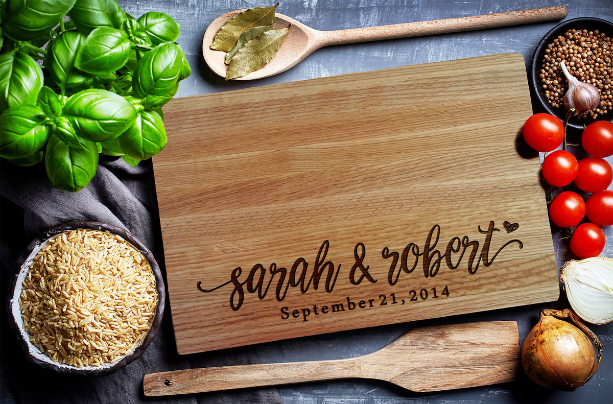 Custom Cutting Board, Home & Living, Personalized Cutting Board, Wedding Monogram, Wedding Welcome Sign