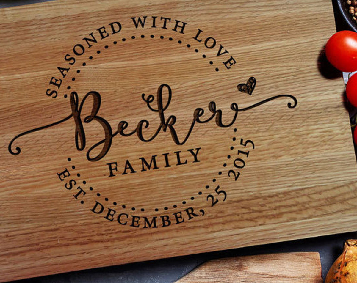Personalized Cutting Board, Custom Engraved Board, Custom Cutting Board, Housewarming Gift, Chopping Board, Cheese Board
