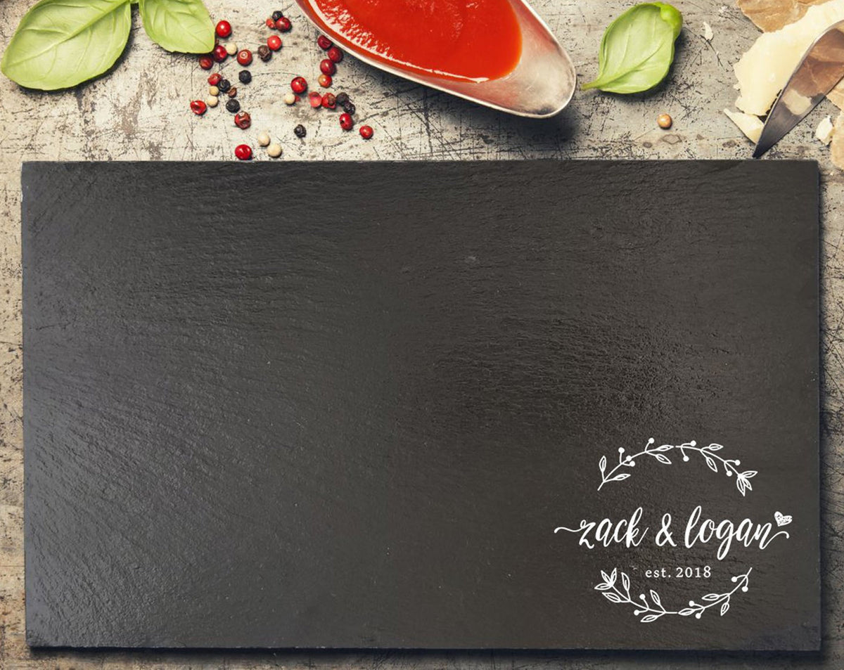 Personalized Slate Cheese Board, Serving Board, Great Wedding Gift, Realtor Gift, Housewarming Gift
