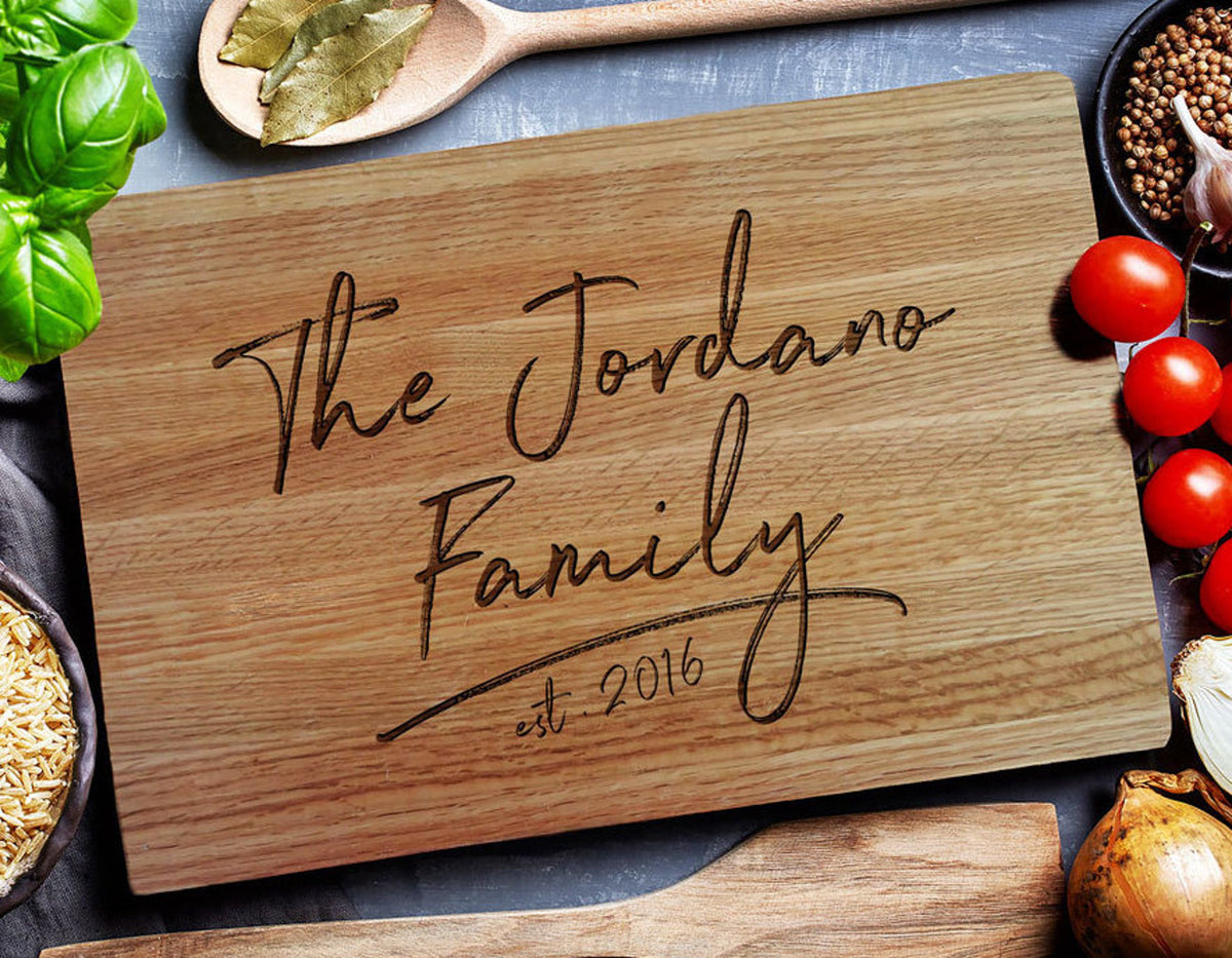 Personalized Cutting Board - Engraved Cutting Board, Custom Cutting Board, Wedding Gift, Housewarming Gift, Anniversary Gift, Christmas