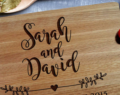 Personalized Cutting Board, Custom Cutting Board, Wedding Monogram , Housewarming Gift, Chopping Board, Cheese Board