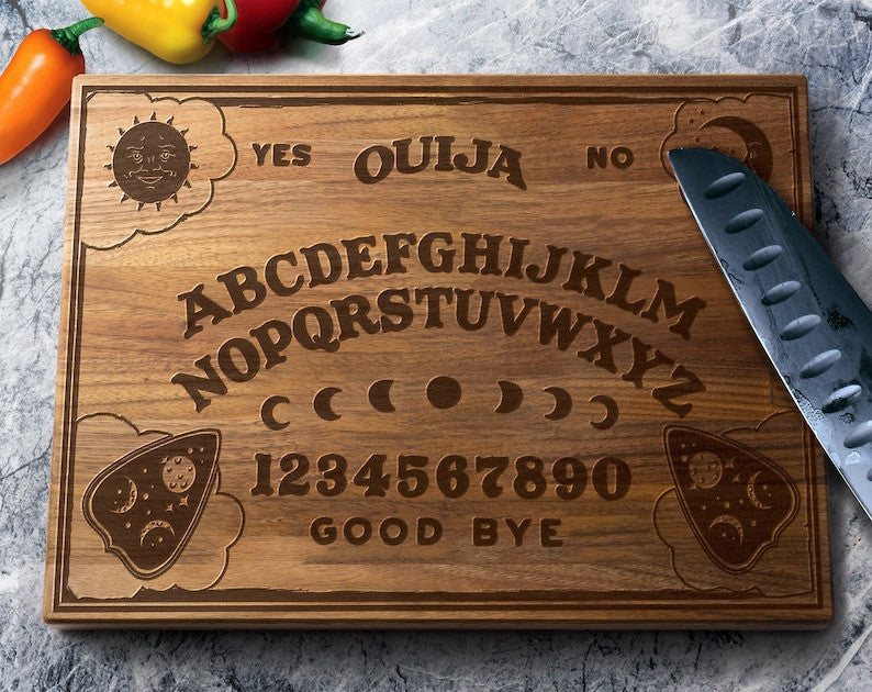 Ouija Board Cutting Board - Engraved Cutting Board - Personalized Housewarming Gift - Unique Gift Ideas