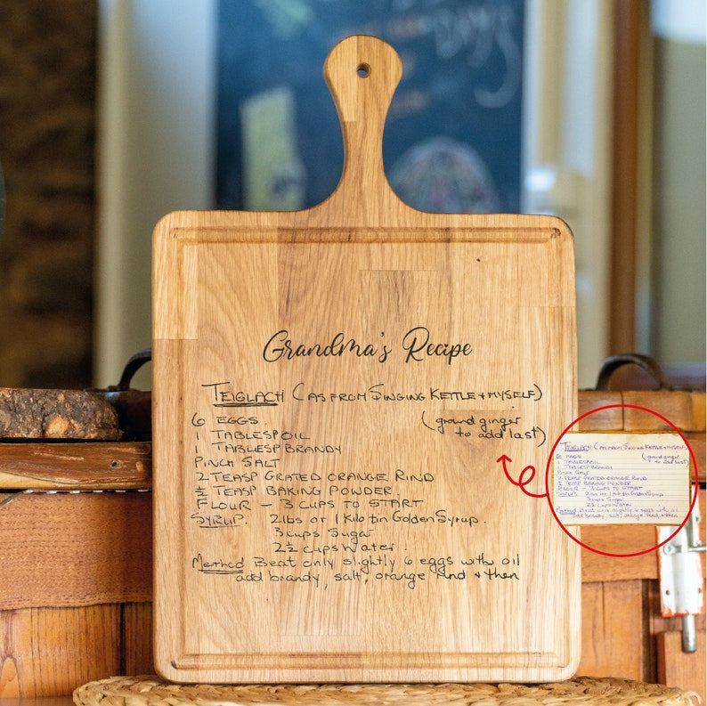 Mother's Day Gift, Recipe Cutting Board, Handwritten Recipe Cutting Board, Charcuterie Board, Charcuterie Boards, Serving Board, Nana Gift