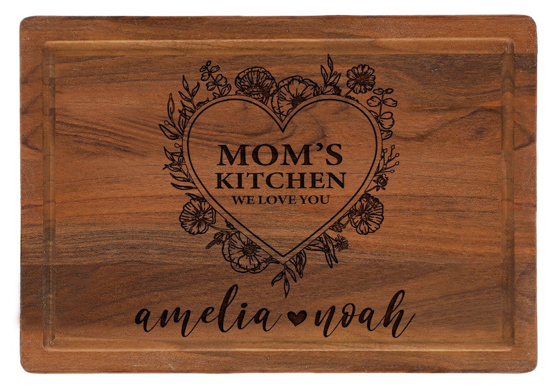 Custom Cutting Board for Mom, Mom's Kitchen Board, Gifts for Mom and Grandma, Mother's Day Memorial Gift, Gifts for Birthday or Christmas