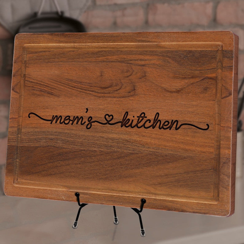 Cutting Board for Mom Grandma, Mom's Kitchen Charcuterie Board, Memorial Gifts for Moms, Mother's Day Birthday Christmas Gift, Kitchen Decor