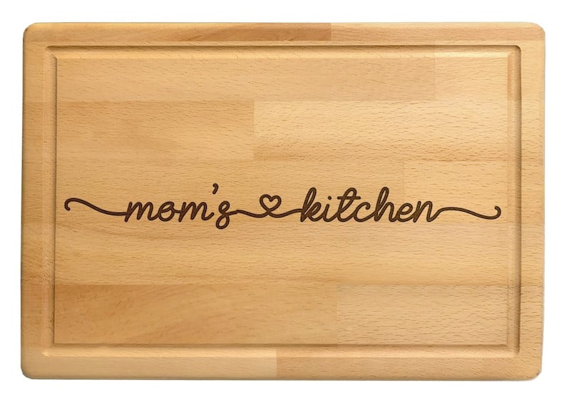 Cutting Board for Mom Grandma, Mom's Kitchen Charcuterie Board, Memorial Gifts for Moms, Mother's Day Birthday Christmas Gift, Kitchen Decor