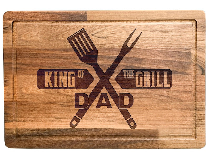 Personalized Wooden BBQ Cutting Board Gift for Men, BBQ Gift Set for Christmas, Birthday Gift for Dad From Daughter Wife, Grilling Tools