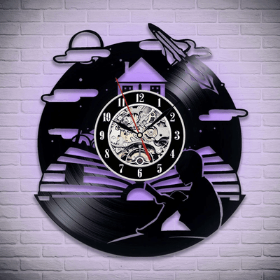 Reading Vinyl Record Clock