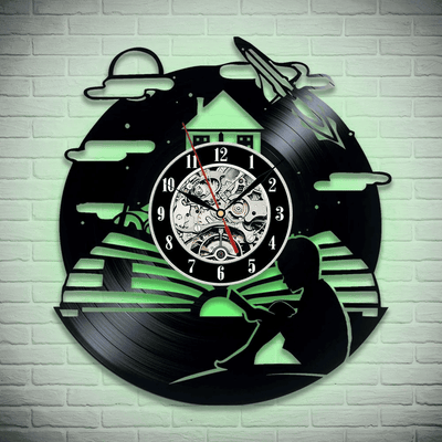 Reading Vinyl Record Clock