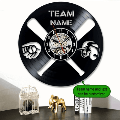 Baseball Personalized Vinyl Record Clock