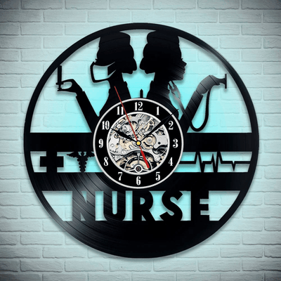 Nurse Vinyl Record Clock