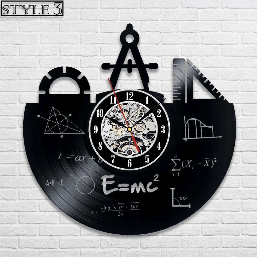Teacher Vinyl Record Clock