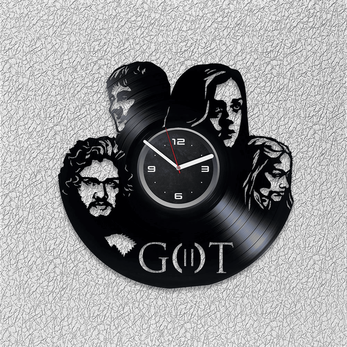 Game Of Throne Characters Vinyl Record Laser Cut Clock Modern Wall Decor For Woman Bedroom Handmade Artwork First Home Gift For Friend