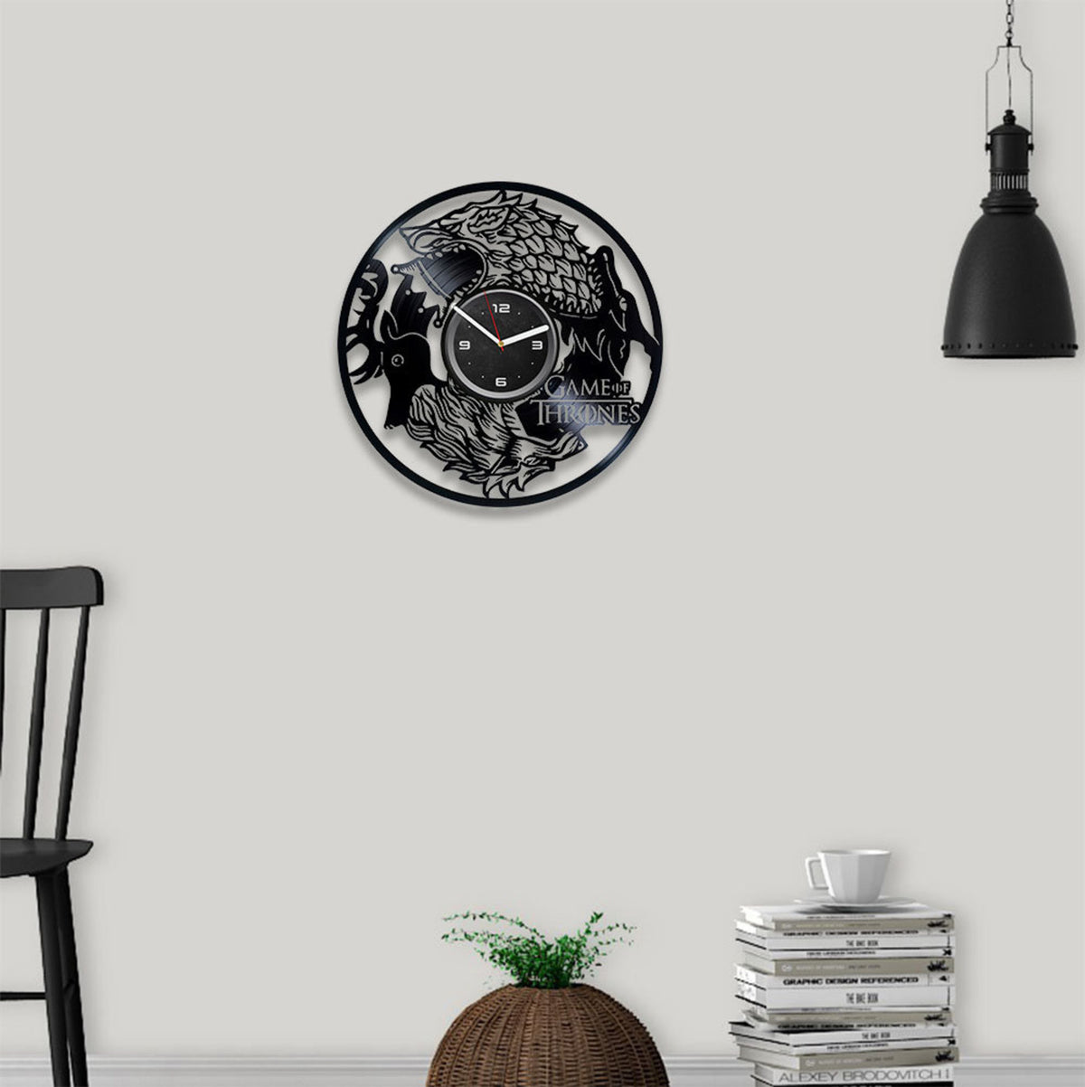 Game Of Throne Vinyl Record Silent Wall Clock Got Art Movie Lover Gifts Creative Decor For Home Housewarming Gift For Family