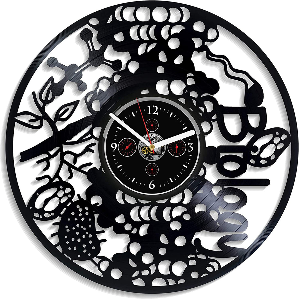 Biology Vinyl Record Clock Science Wall Art Original Decor For Classroom Retirement Gifts School Wall Decor Gift For Teacher Office Decor