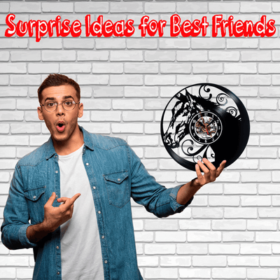 Horse Vinyl Record Wall Clock Gifts For Him Her Kids Decor For Home Bedroom Bathroom Kitchen Art Surprise Ideas For Best Friends