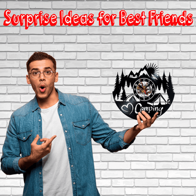 I Love Camping Vinyl Record Wall Clock Gifts For Him Her Kids Decor For Home Bedroom Bathroom Kitchen Art Surprise Ideas Friends
