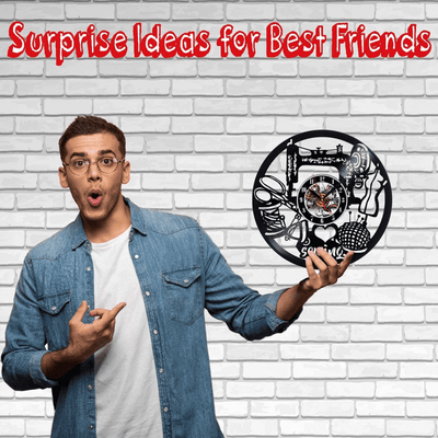 I Love Sewing Vinyl Record Wall Clock Gifts For Him Her Kids Decor For Home Bedroom Bathroom Kitchen Art Surprise Ideas Friends