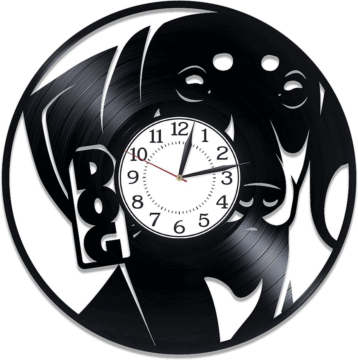 Dachshund Vinyl Record Laser Cut Wall Clock Unique Decor For Dog Owner Dogs Wall Art Dachshund Gifts Winter Holiday Gift For Her
