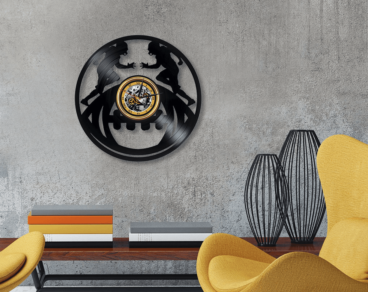 American Football Vinyl Record Modern Clock Boy Bedroom D���������cor Idea Original Wall Art For Home Housewarming Gift For Him