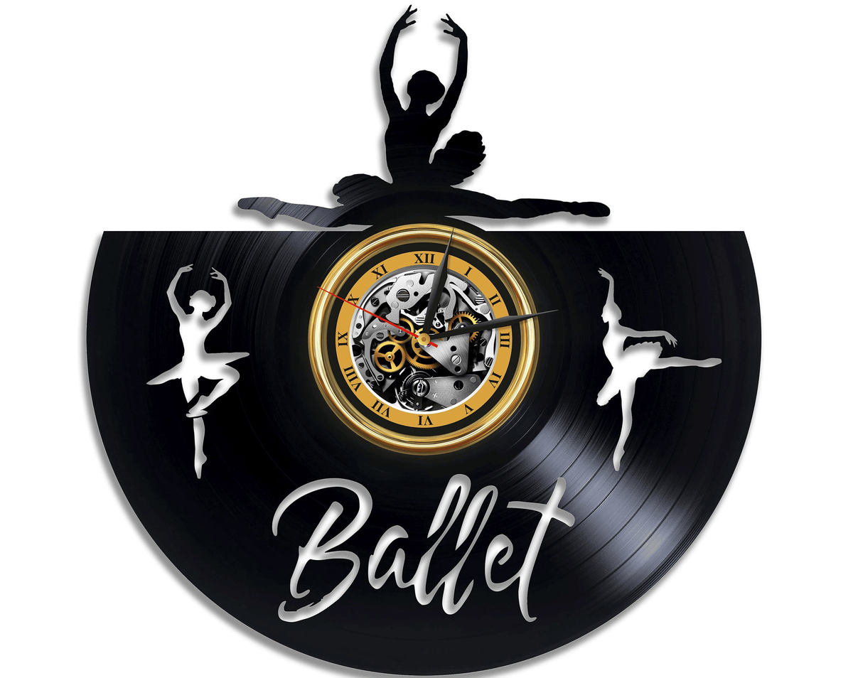 Ballet Vinyl Record Wall Clock Cute Decor For Bedrooms Dancer Girl Gift Ballerina Artwork Birthday Gift For Daughter