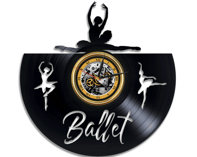 Ballet Vinyl Record Wall Clock Cute Decor For Bedrooms Dancer Girl Gift Ballerina Artwork Birthday Gift For Daughter