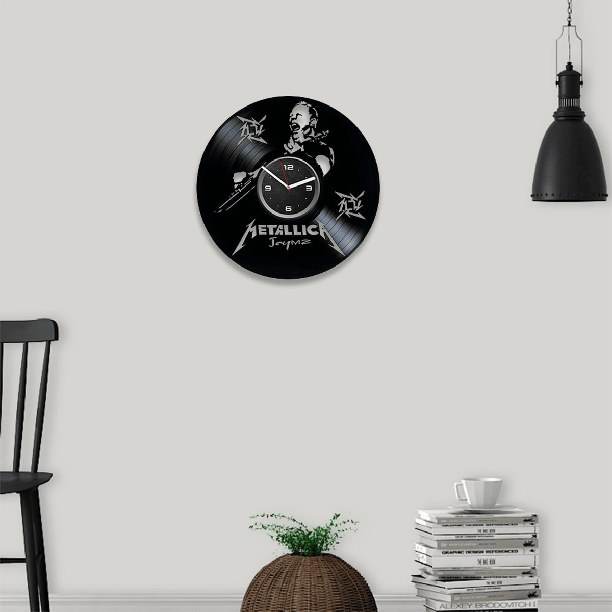 Heavy Metal Band Vinyl Record Laser Cut Clock Rock Star Art Unique Decor For Living Room Retro Music Wall Art Anniversary Gift For Parents