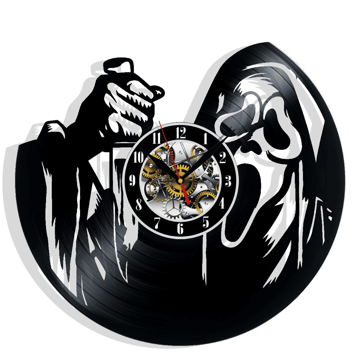 Halloween Horror Movie Vinyl Record Wall Clock Gifts For Him Her Kids Decor For Home Bedroom Kitchen Art Surprise Ideas For Best Friends