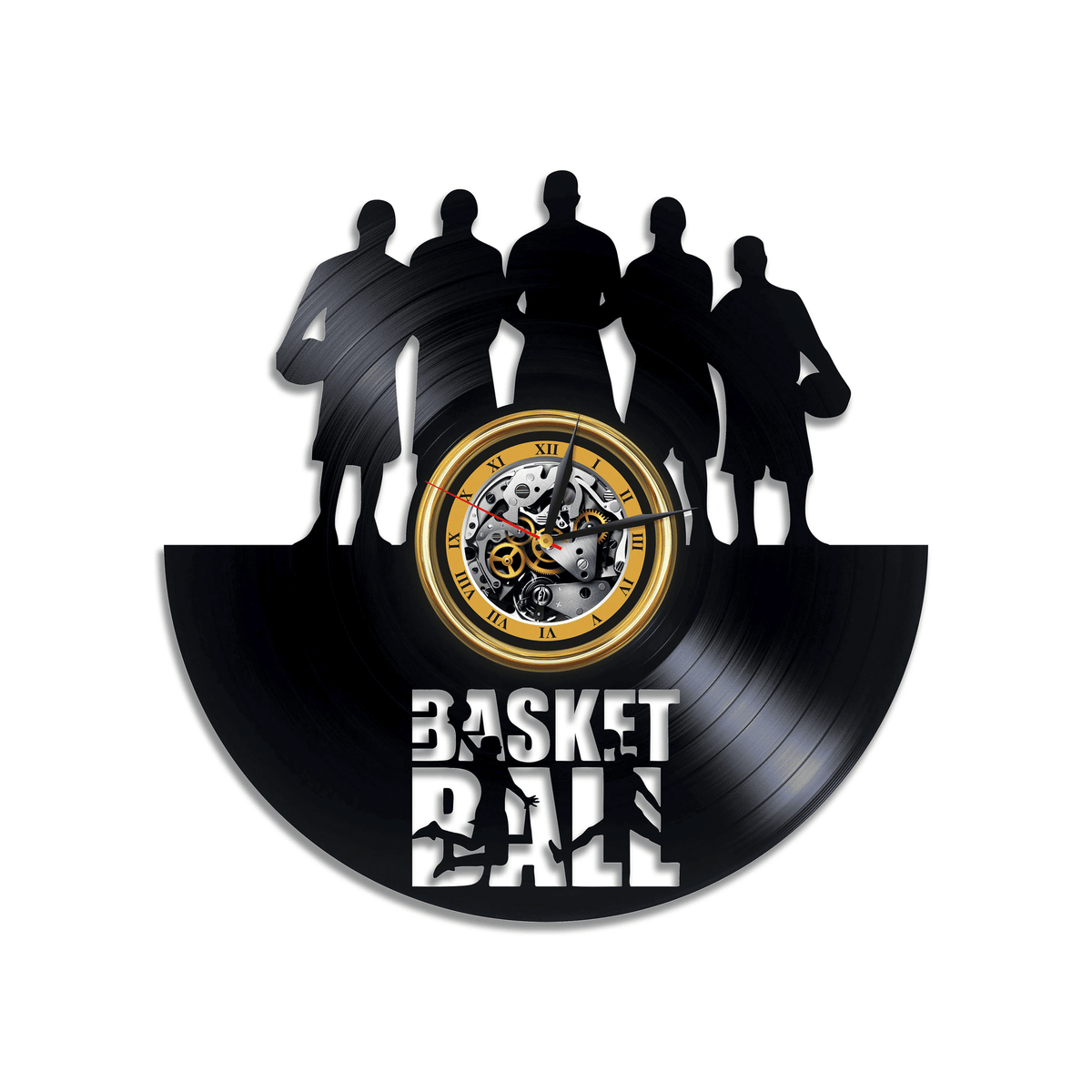 Basketball Team Vinyl Record Unique Clock Office Wall D���������cor For Coach Modern Art For Room Birthday Gift For Basketball Player