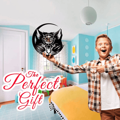 Cat Kitten Vinyl Record Wall Clock Gifts For Him Her Kids Decor For Home Bedroom Bathroom Kitchen Art Surprise Ideas Friends