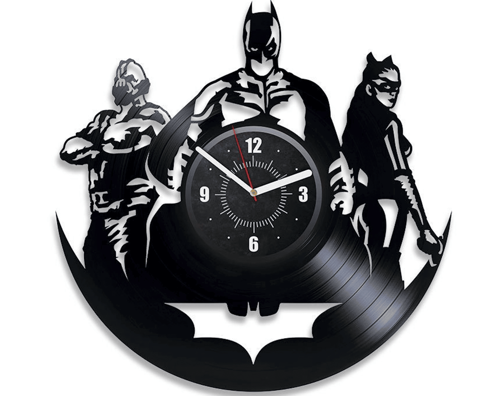 Dc Heroes Vinyl Record Large Wall Clock Comics Books Art Modern Decor For Living Room Dc Universe Christmas Gifts For Best Friend