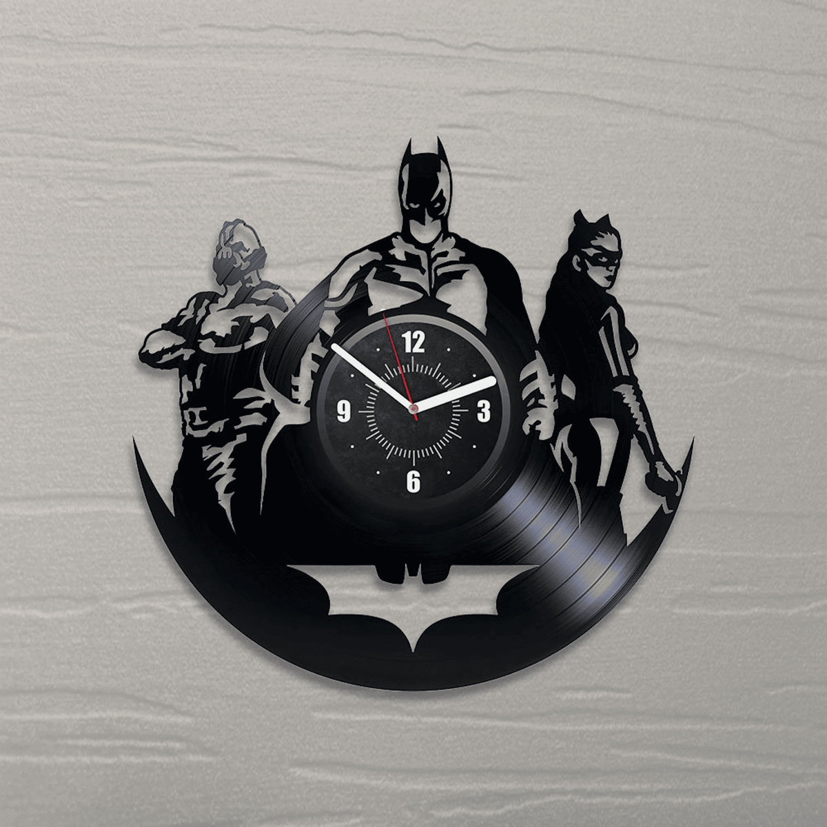 Dc Heroes Vinyl Record Large Wall Clock Comics Books Art Modern Decor For Living Room Dc Universe Christmas Gifts For Best Friend