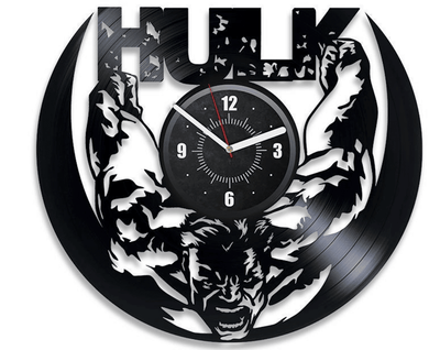 Hulk Vinyl Record Large Wall Clock Famous Comics Gift For Kids Superhero Decor For Boys Room Comics Books Wall Art New Year Gift For Women