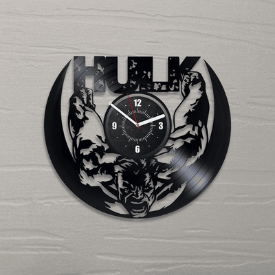 Hulk Vinyl Record Large Wall Clock Famous Comics Gift For Kids Superhero Decor For Boys Room Comics Books Wall Art New Year Gift For Women