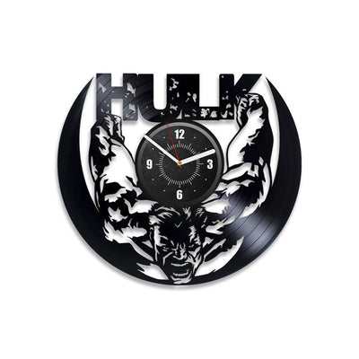 Hulk Vinyl Record Large Wall Clock Famous Comics Gift For Kids Superhero Decor For Boys Room Comics Books Wall Art New Year Gift For Women