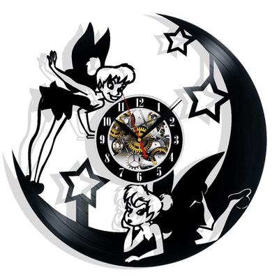 Fairy Vinyl Record Wall Clock Gifts For Him Her Kids Decor For Home Bedroom Bathroom Kitchen Art Surprise Ideas For Best Friends