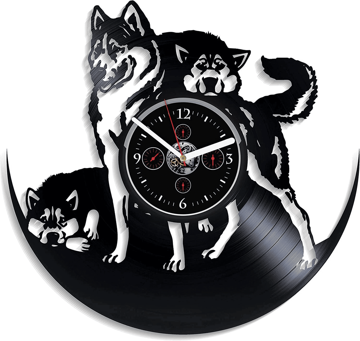 Dogs Vinyl Record Clock Pets Decor Creative Decor For Apartment Anniversary Gift For Boyfriend Dog Lover Gift Dog Personalized Gift