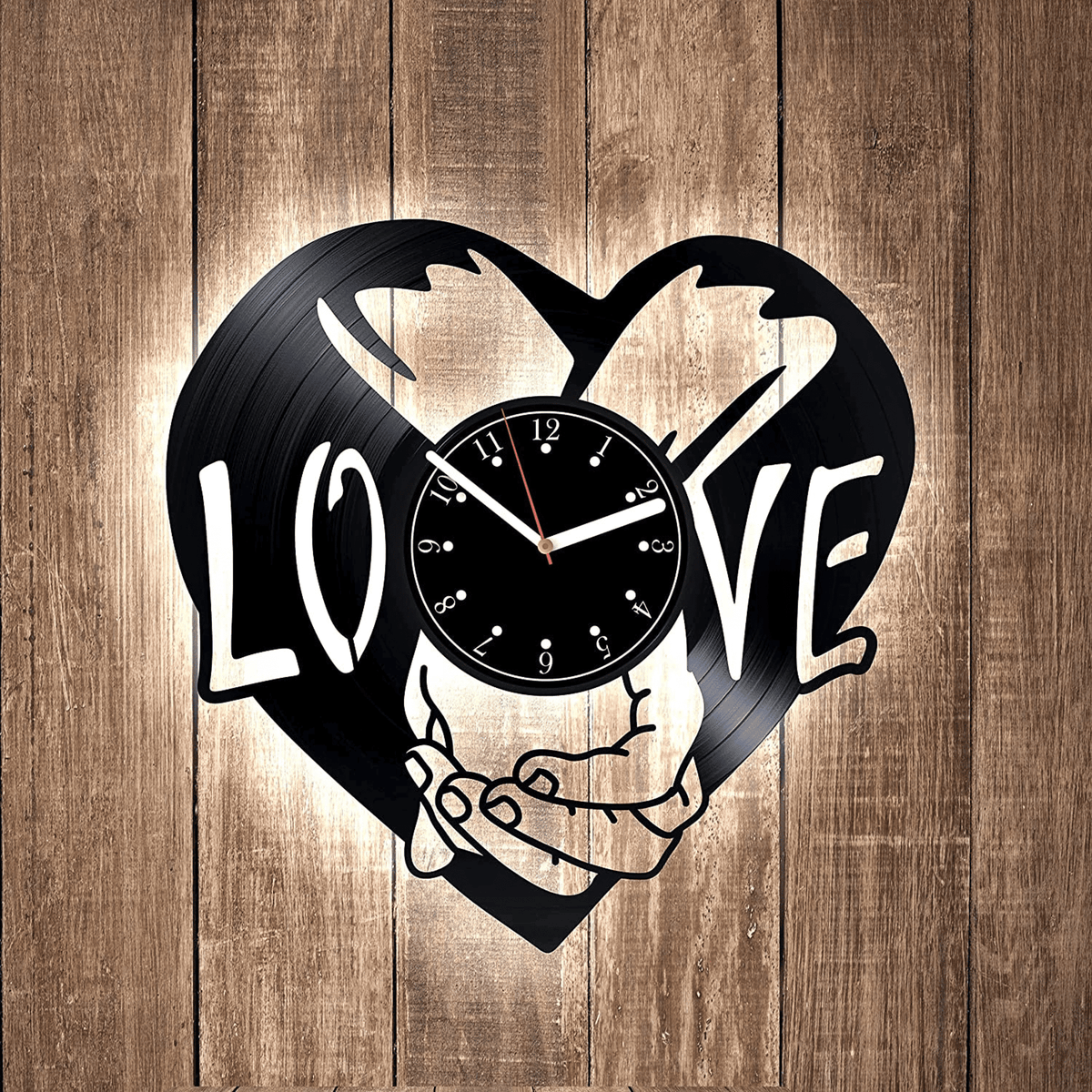 Love Vinyl Record Creative Clock Romantic Gifts For Her Unique Wall Decor For Apartment Couple Gifts Wedding Gift Ideas